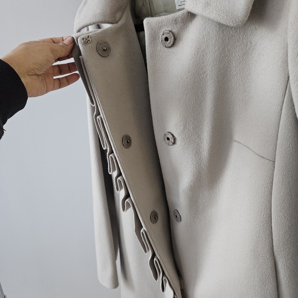 Wool, Gray/Nude coat - Picture 3 of 6